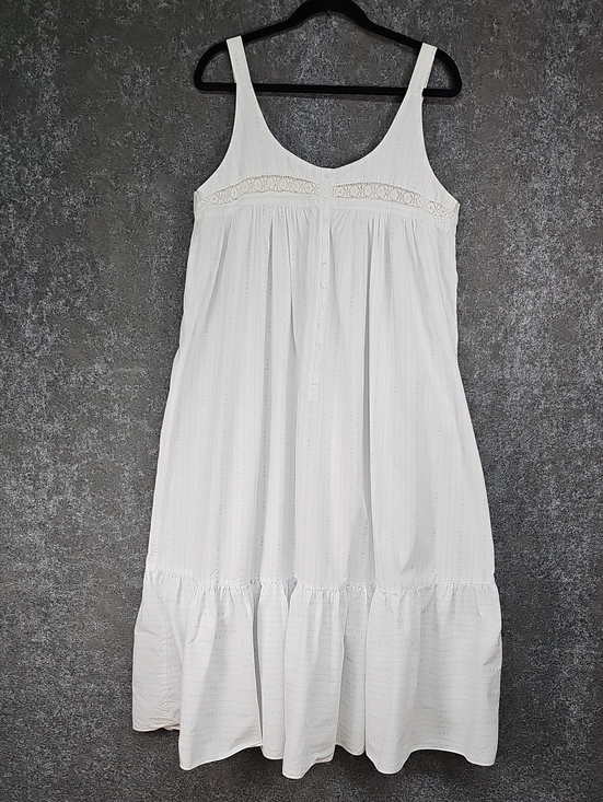 Victoria's Secret Other - Vintage 90s Victoria Secret Prairie Gown, Cotton, White Blue, Generous SZ Large